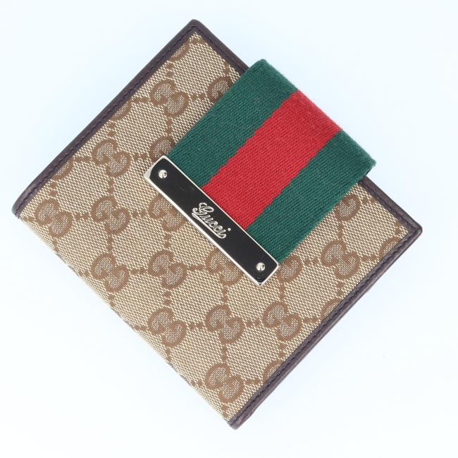 楽天市場】グッチ【GUCCI】181669 GGキャンバス 二つ折り財布 メンズ