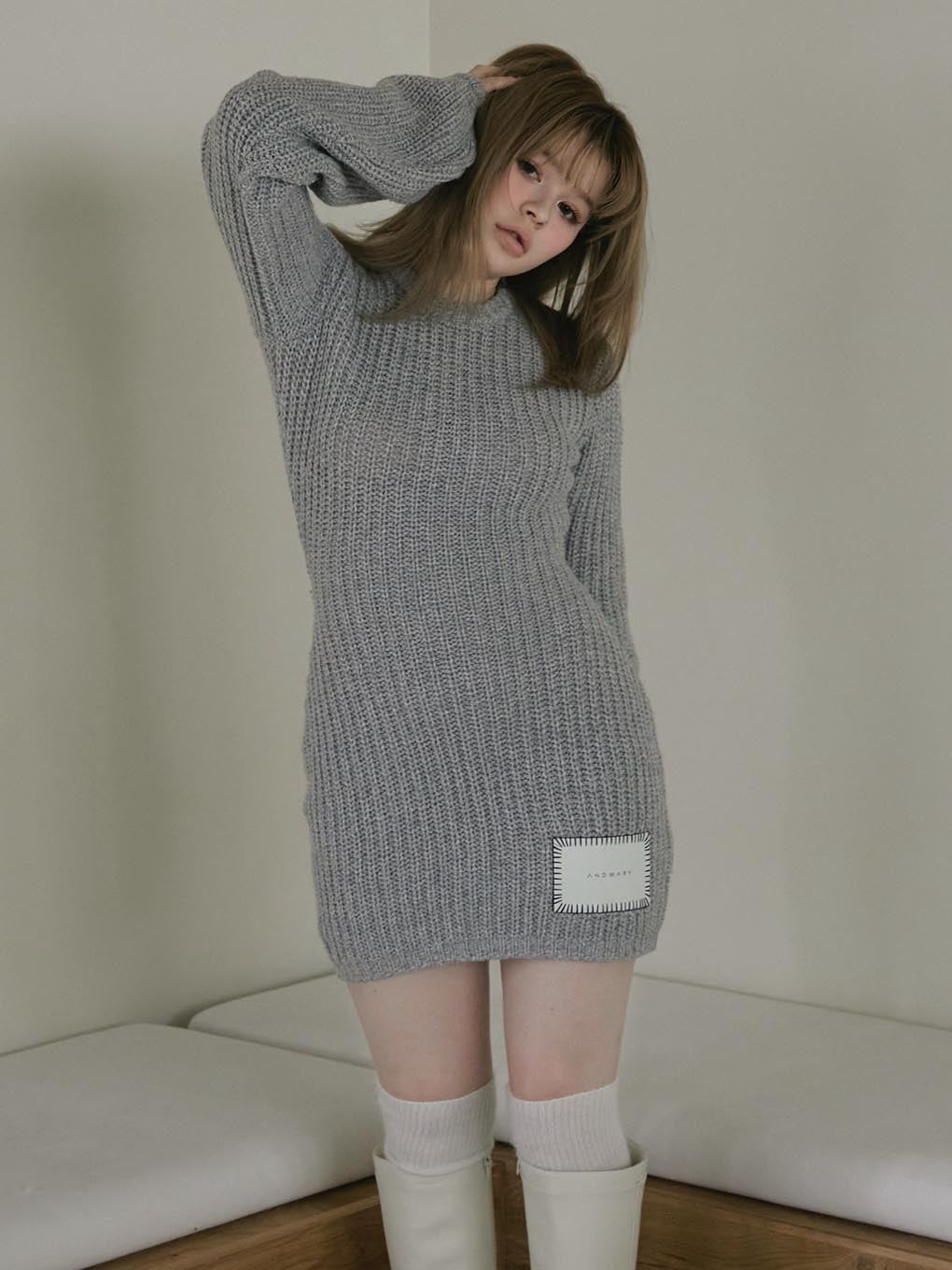 ANDMARY】Mel knit mini dress
