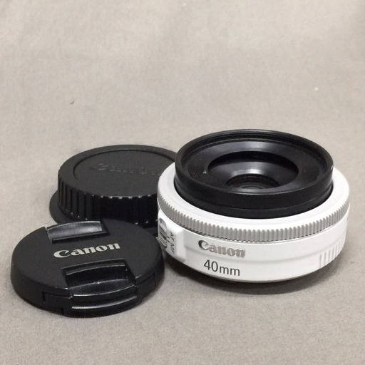 Yahoo!オークション -「canon ef40mm f2.8 stm ホワイト」の落札相場