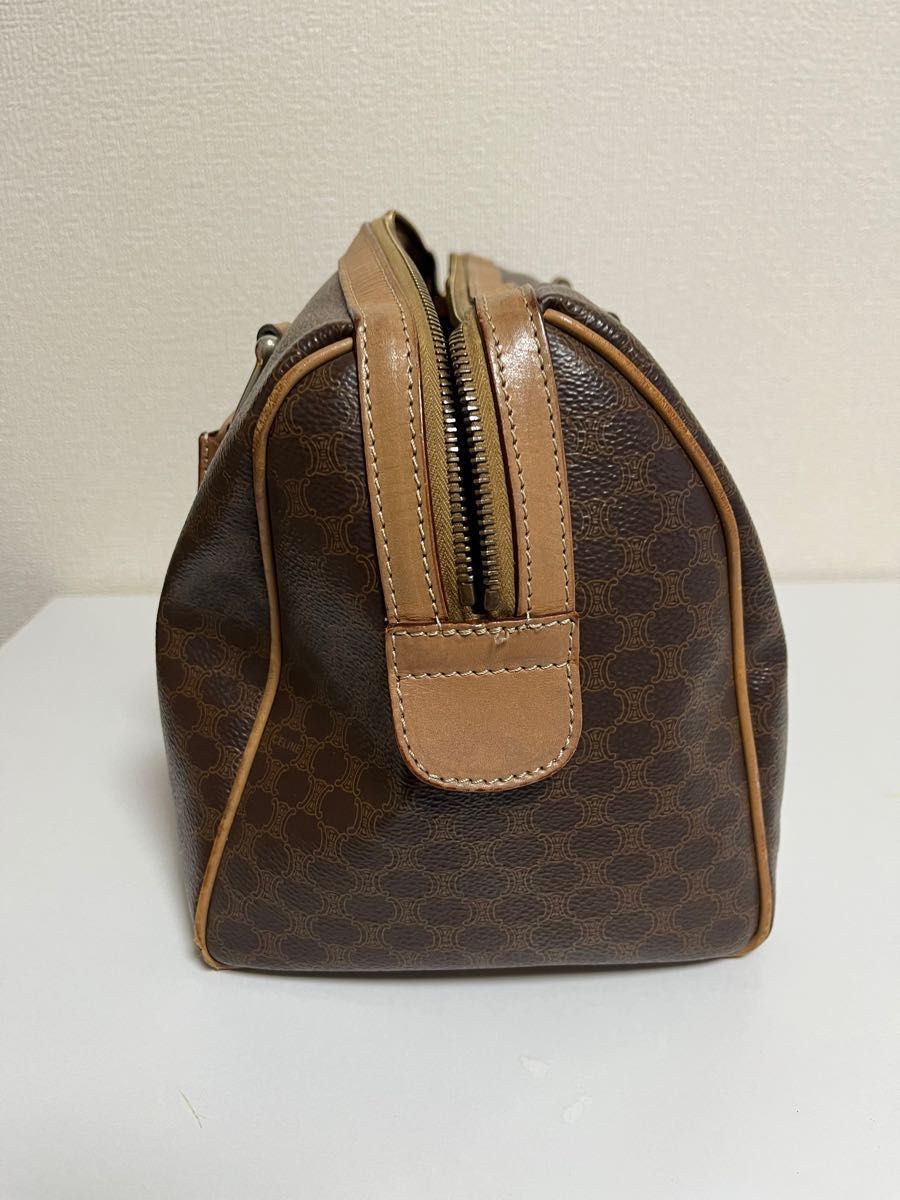 CELINE セリーヌ マカダム 柄 ブラウン ミニボストン ミニボストン