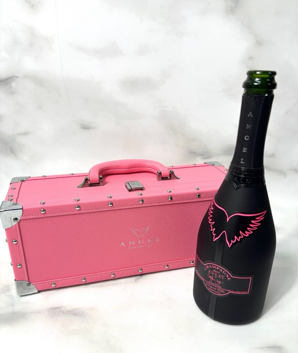 エンジェルシャンパン ピンク 空箱＋空瓶 シャンパン ANGEL CHAMPAGNE