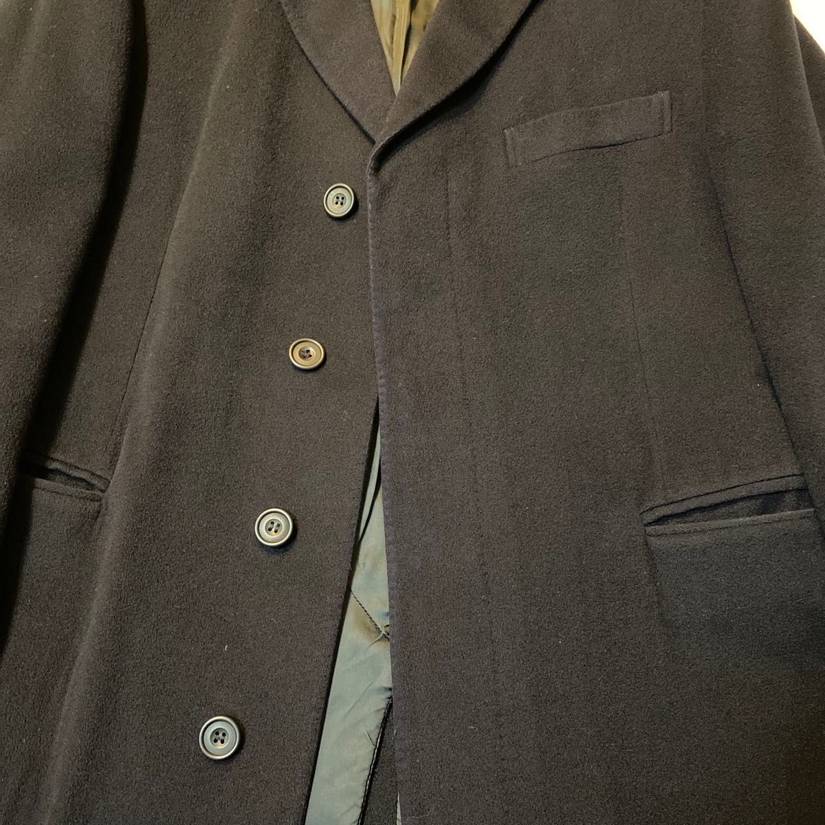 ALFRED DUNHILLダンヒル イタリア製カシミヤ100%チェスターコート