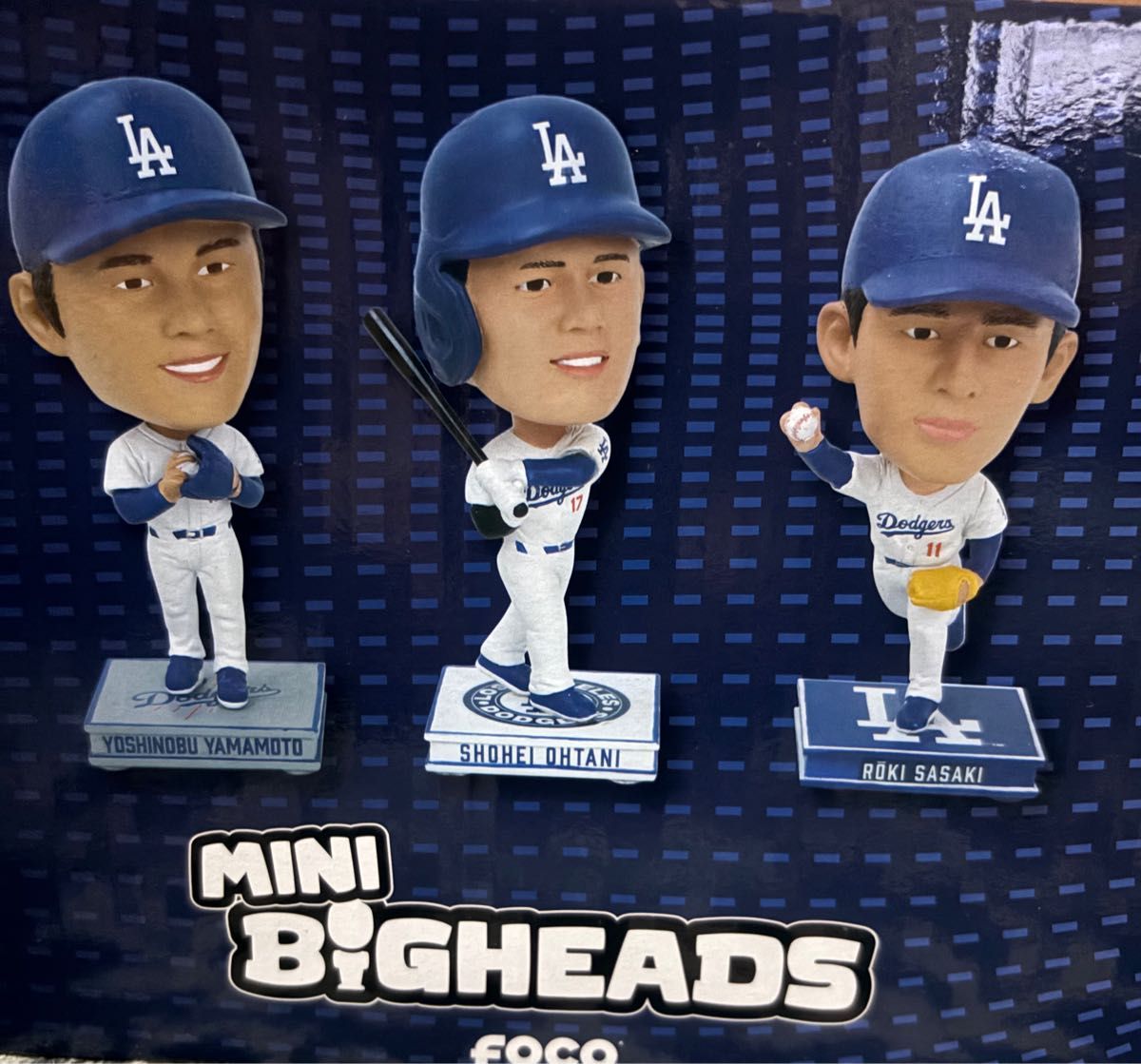 ボブルヘッド 大谷翔平 山本由伸 佐々木朗希ドジャース 人形 首振り