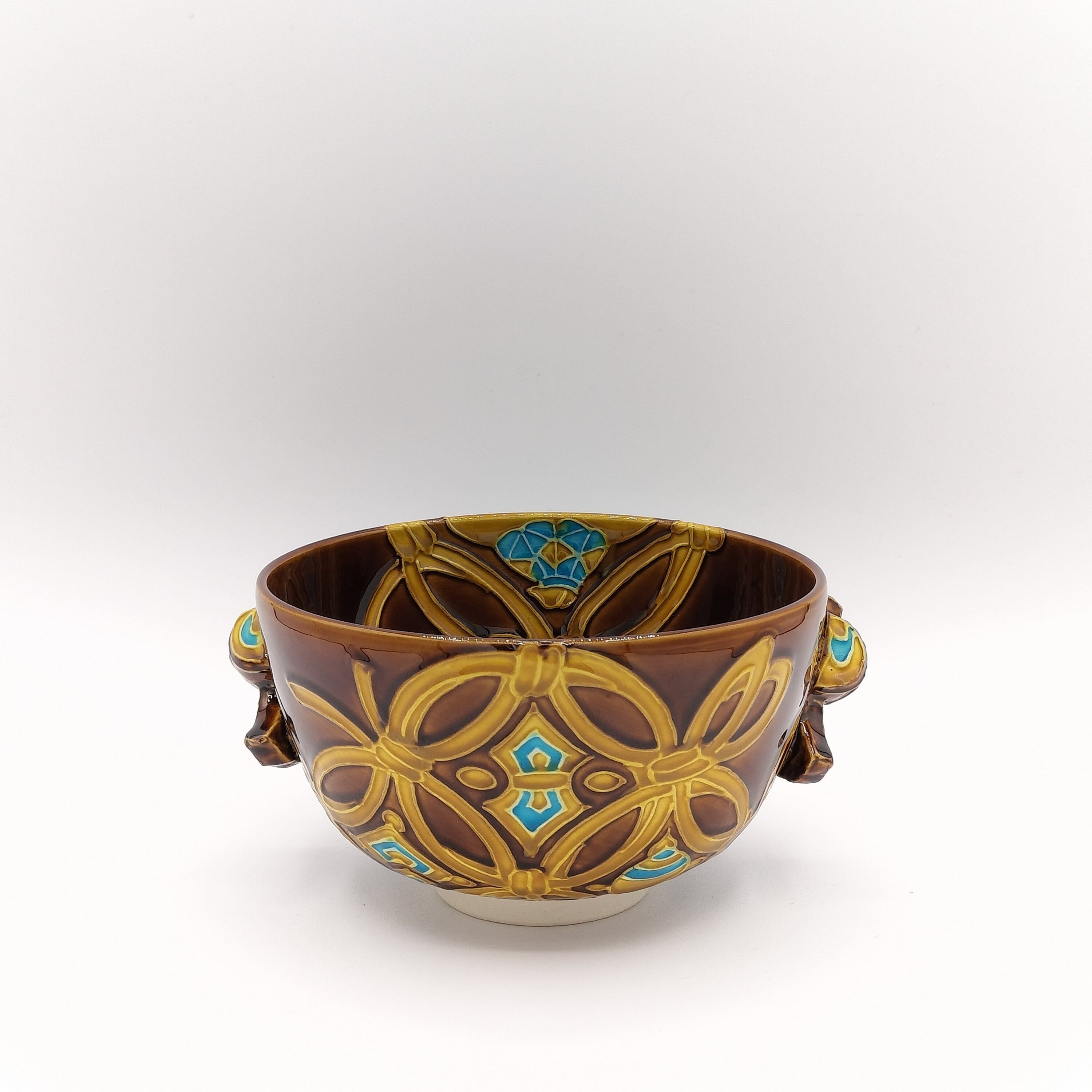 茶碗【新作】 代赭交趾 七宝宝尽くし 山本一如・作 | 有限会社いとお