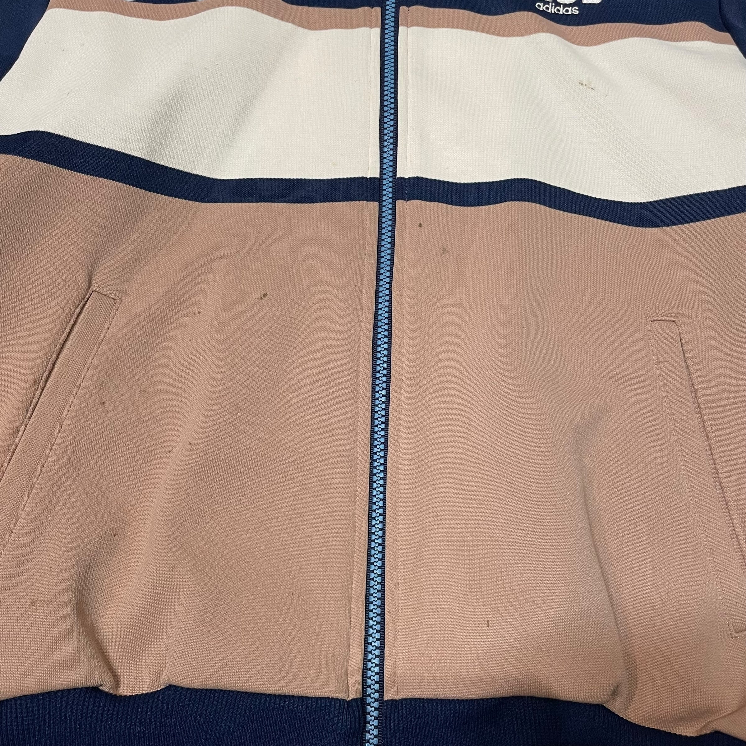 M】【80年代】Club adidas アディダス 刺繍ロゴ トラックジャケット