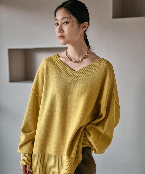 セール】7ゲージVネックプルオーバー 133269（ニット/セーター