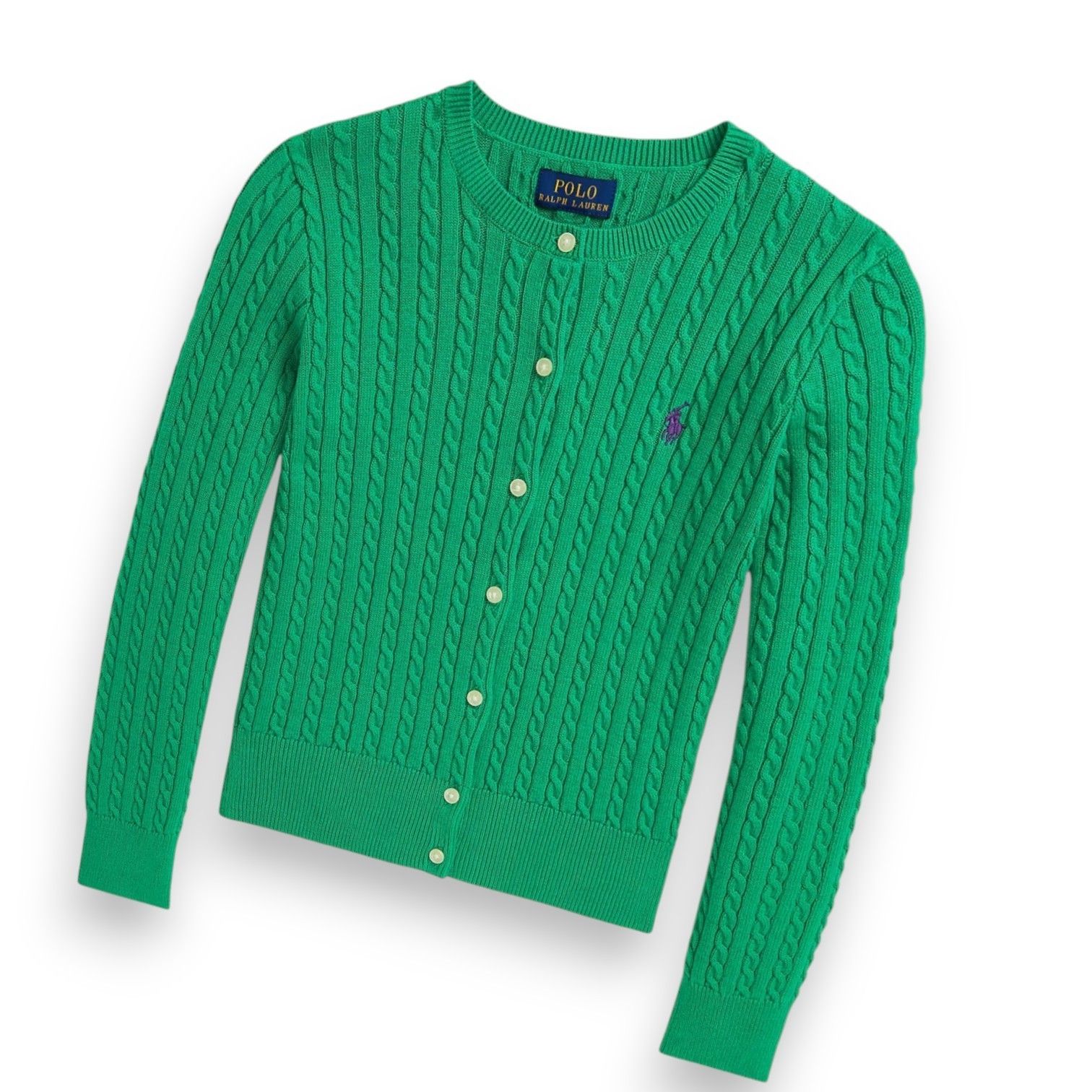 ラルフローレン】大人もOK♪girls ケーブルニットカーディガン (Ralph