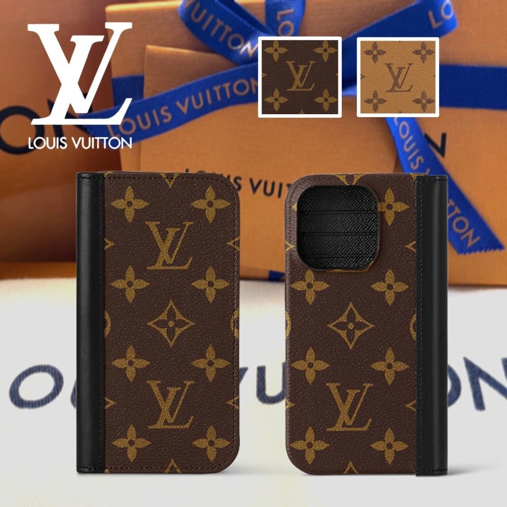 本物保証/Louis Vuitton IPHONE 15 PRO・フォリオ スマホケース (Louis
