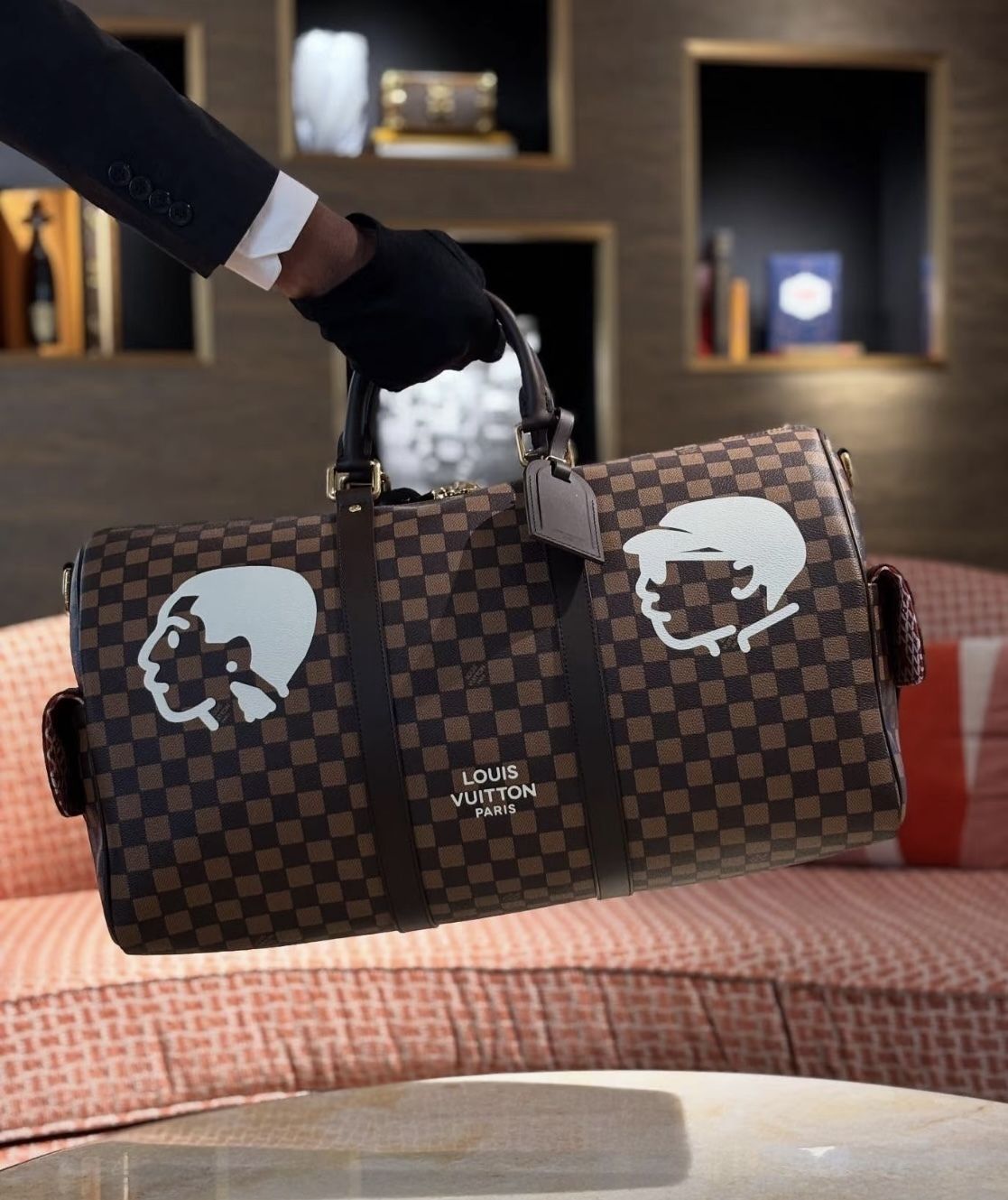 NIGOコラボ♪限定】LouisVuitton☆キーポル バンドリエール 50 (Louis