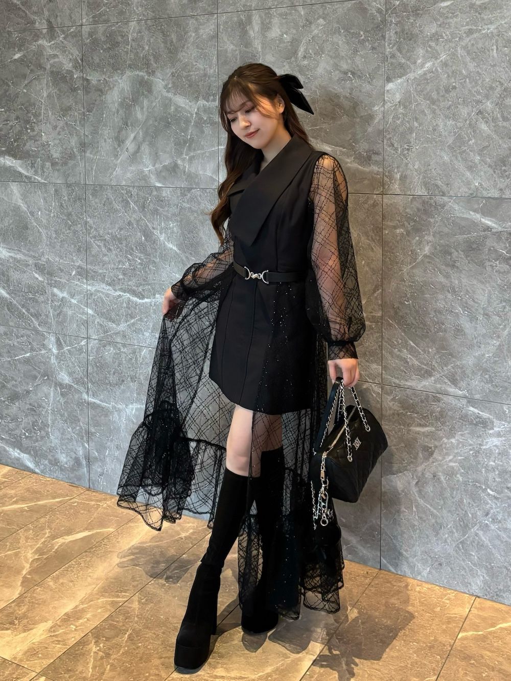 スパンコールシアー2Wayワンピース – Darich (ダーリッチ)