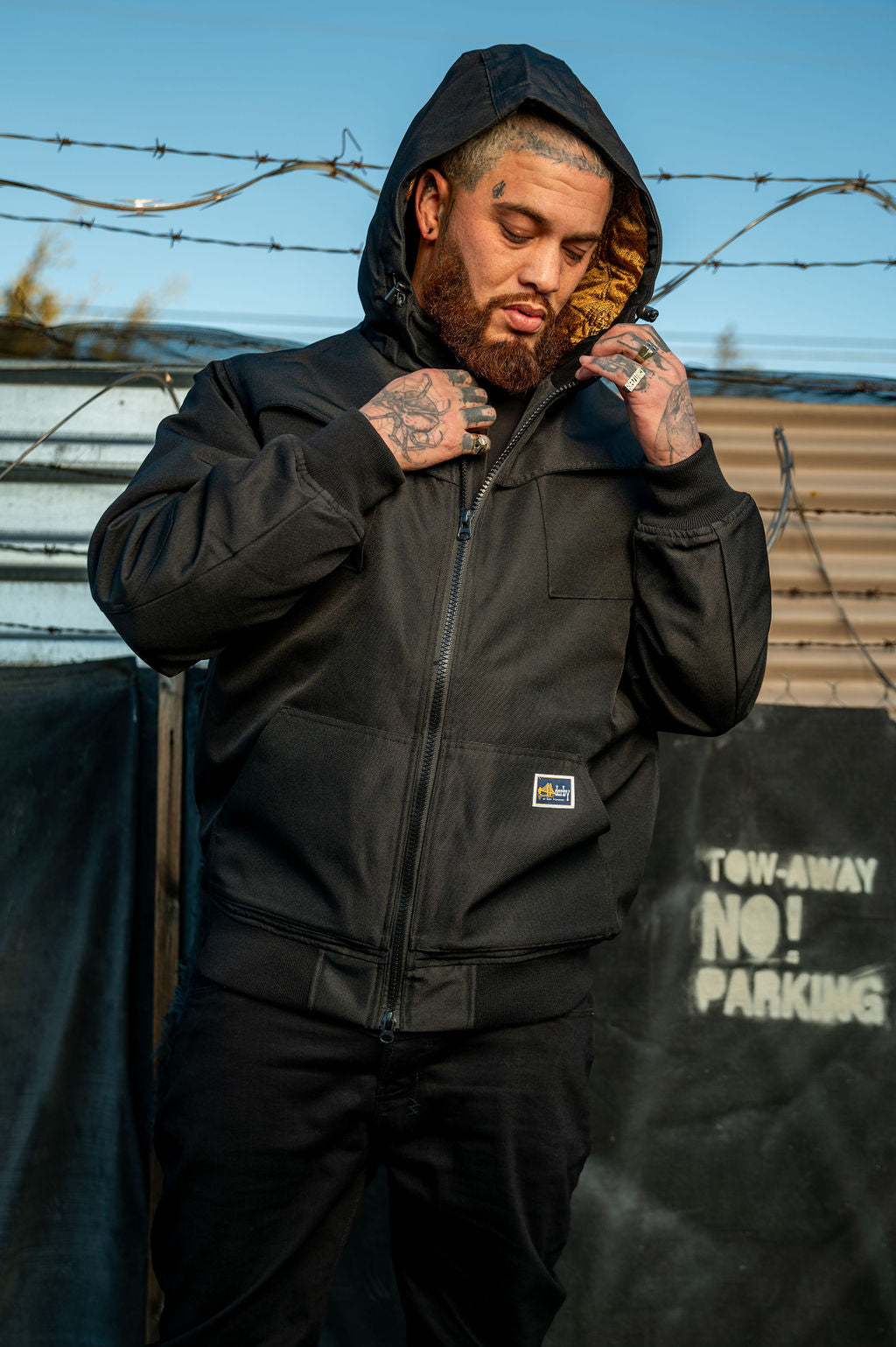 310 Black and Gold Derby Jacket with Hood. December 2nd, 2023