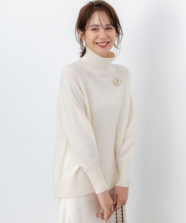 ウールカシミヤミックス ロールネックニット / 組曲 S | ファッション