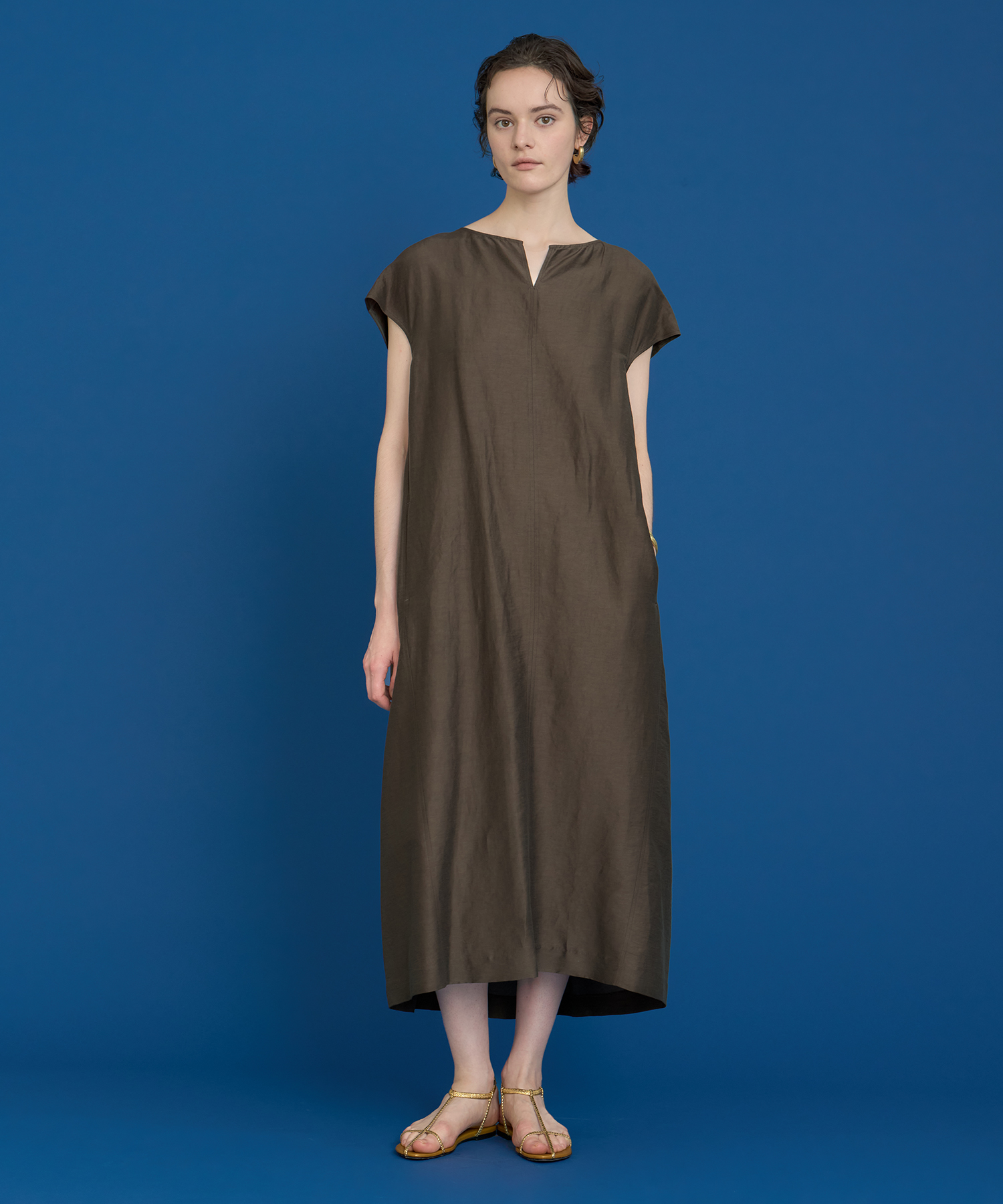 スラブリネンバックタックワンピース ｜ハウス オブ ロータス＜HOUSE