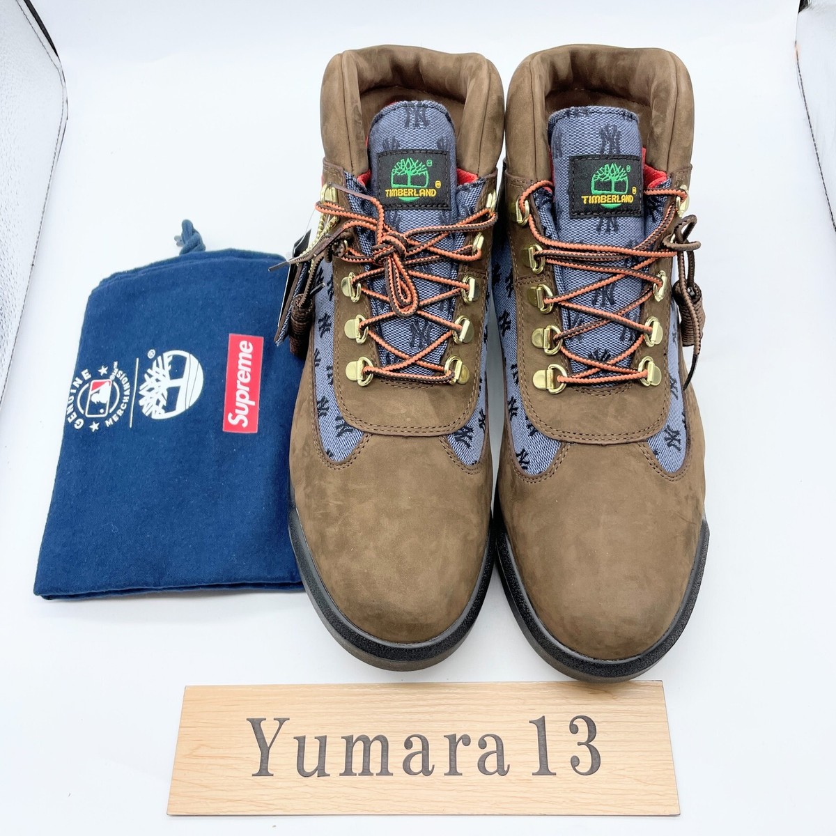 Supreme x Timberland Field Boot Brown New York Yankees TB0A5T1U