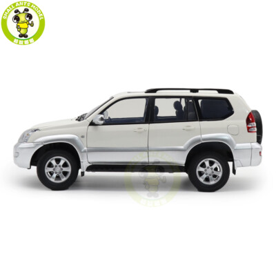 1/18 Toyota Land Cruiser Prado GX White Diecast Model Car Gifts