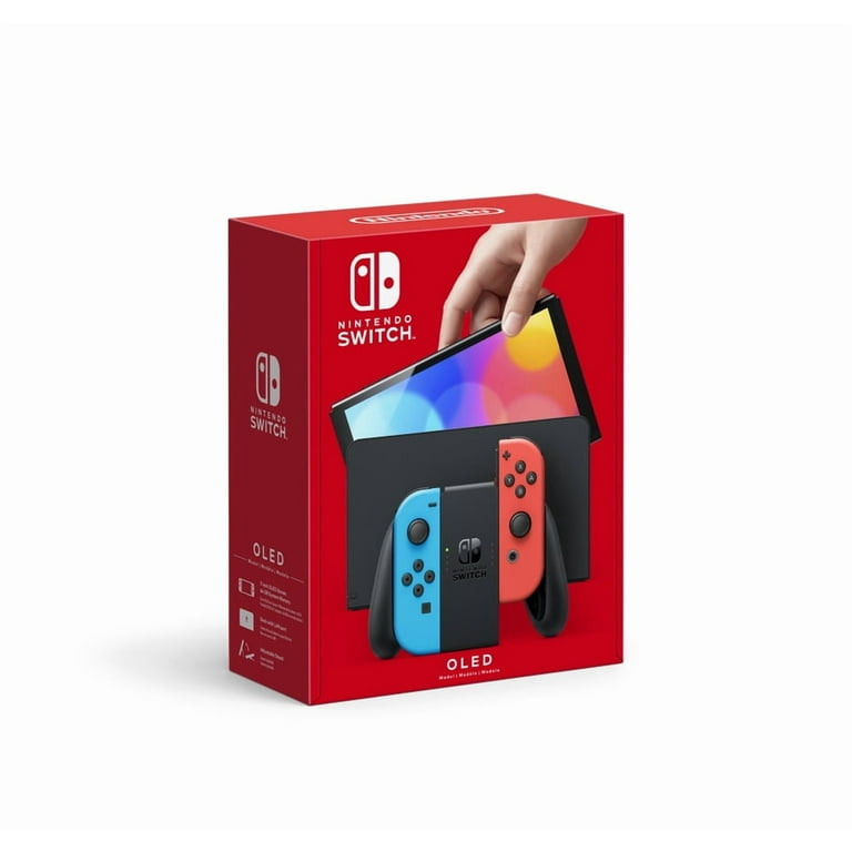 Nintendo Switch - 7-Inch OLED Model with Enhanced Audio, 64GB