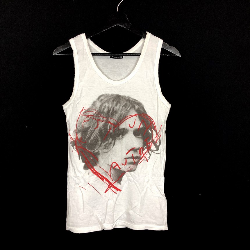 ANN DEMEULEMEESTER ホワイト アシンメトリータンクトップ 38 Ann