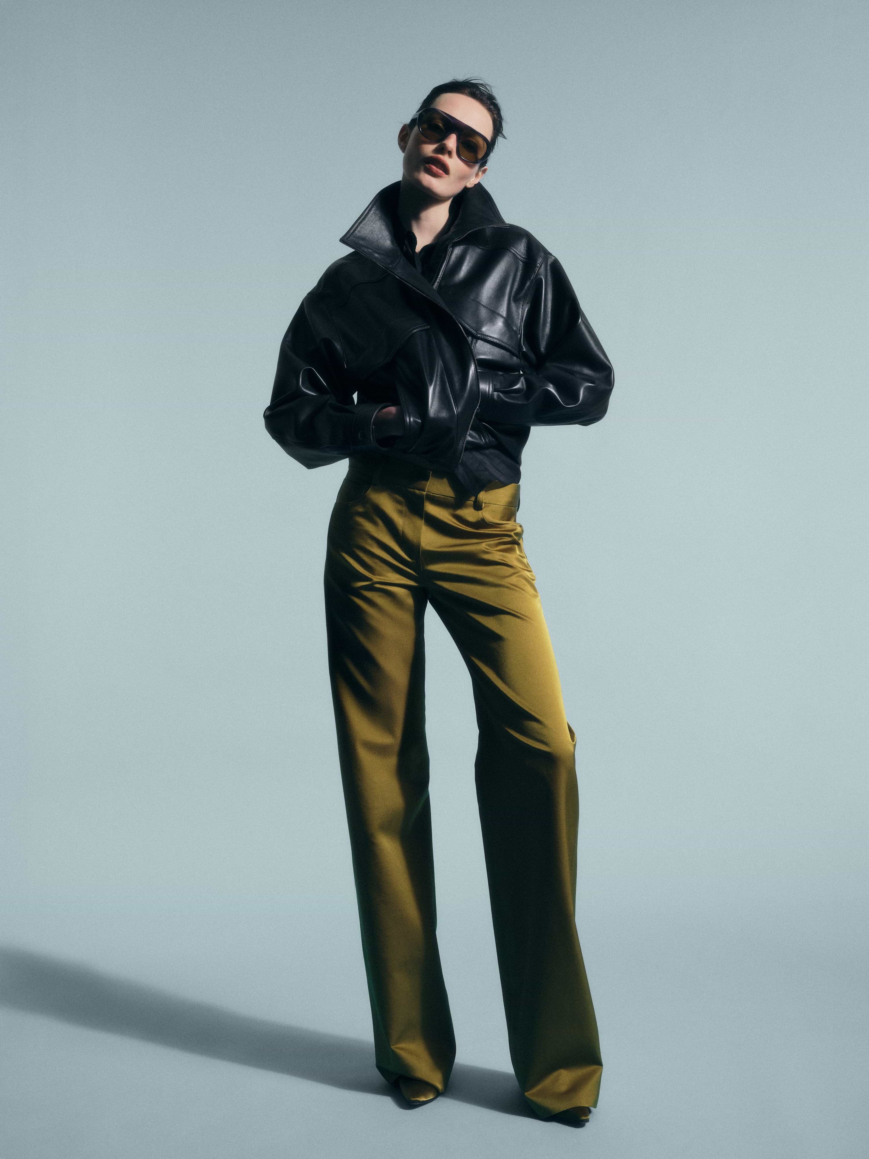 Zadie Jacket Black in Nappa Leather | AFLALO