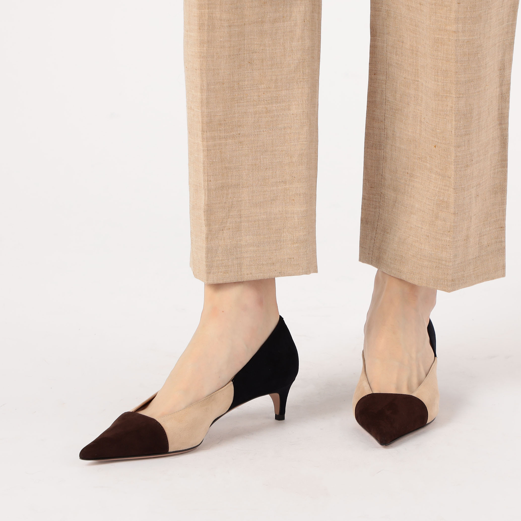 PELLICO スエードカラーブロックパンプス｜トゥモローランド 公式通販