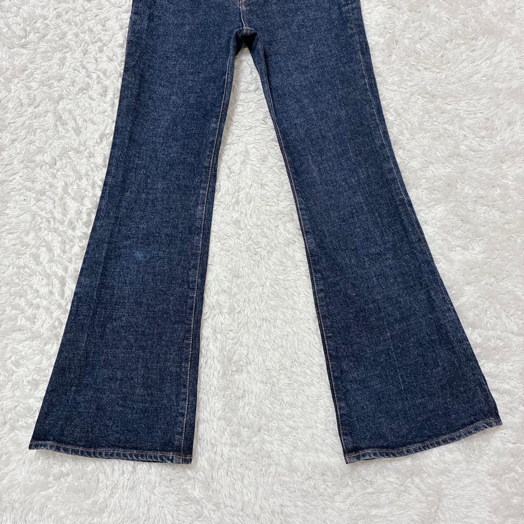 MOUSSY マウジー MVS FLARE フレアデニム インディゴ 25 赤耳 - メルカリ