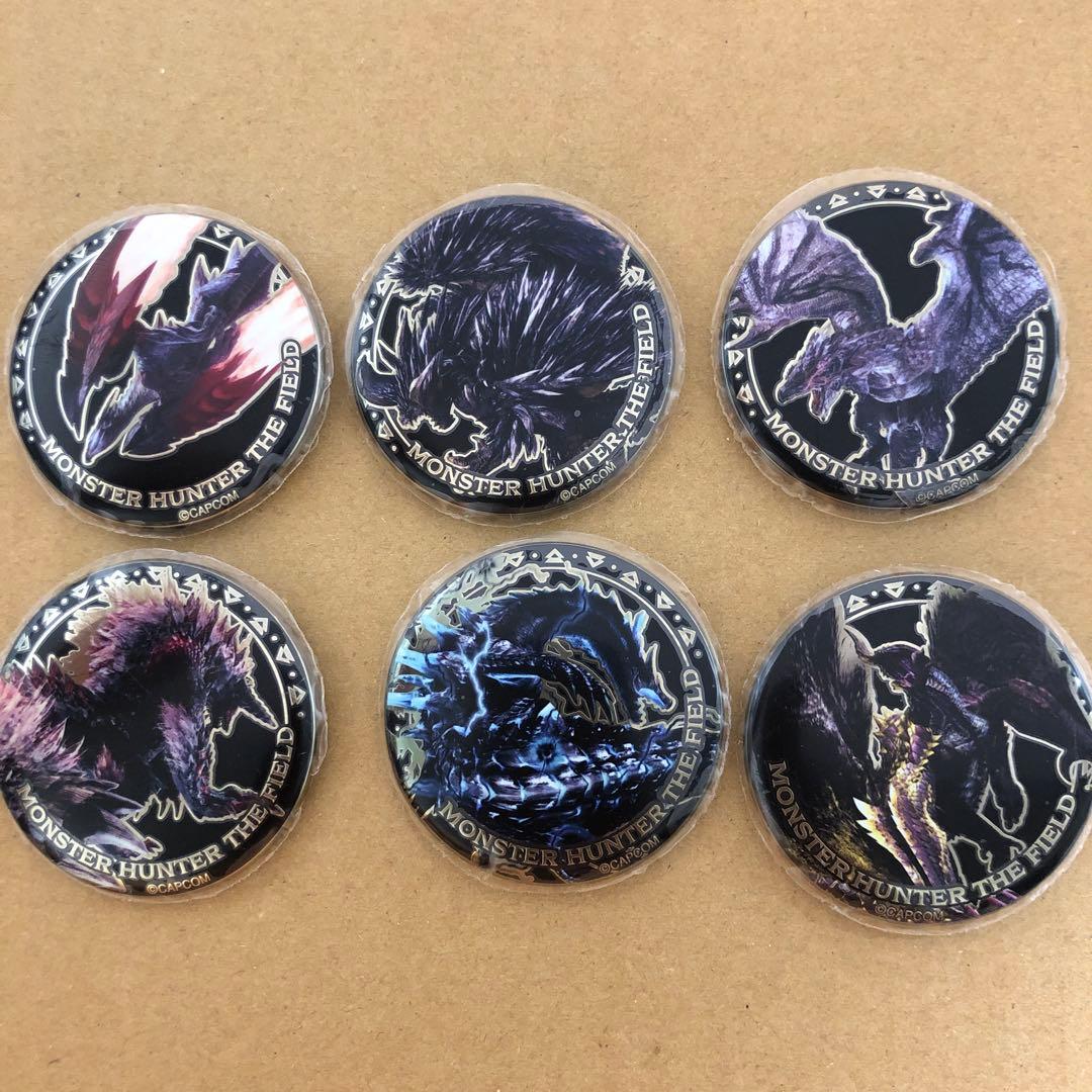 メタル缶バッジ モンハン ニジゲンノモリ モンスターハンター 6種